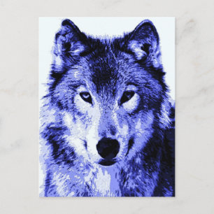 Postal Lobo nocturno