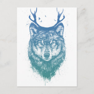 Postal Lobo venado