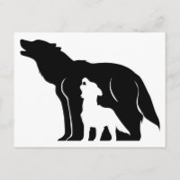 Lobos blancos y negros