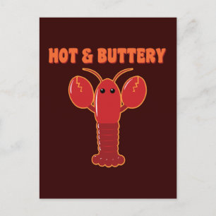 Postal Lobster caliente y caracter