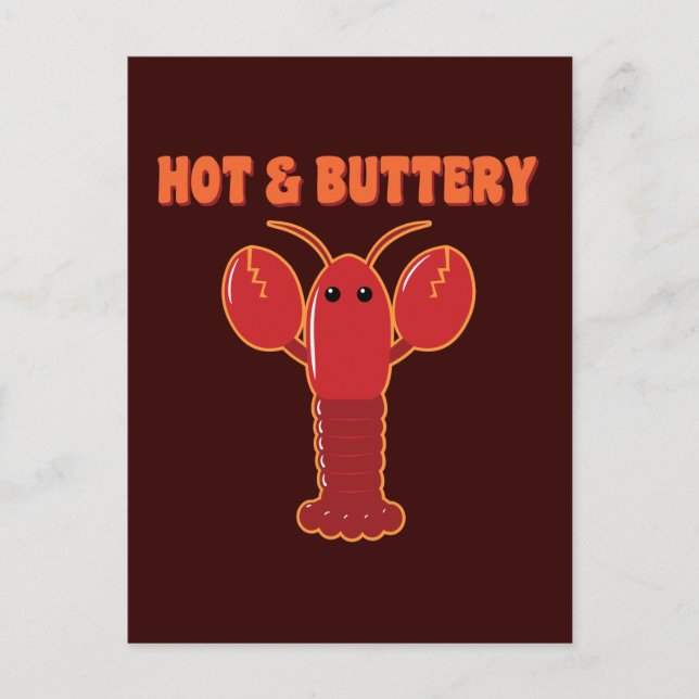 Postal Lobster caliente y caracter (Anverso)