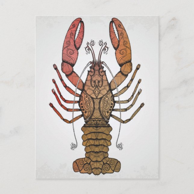 Postal Lobster de estilo (Anverso)