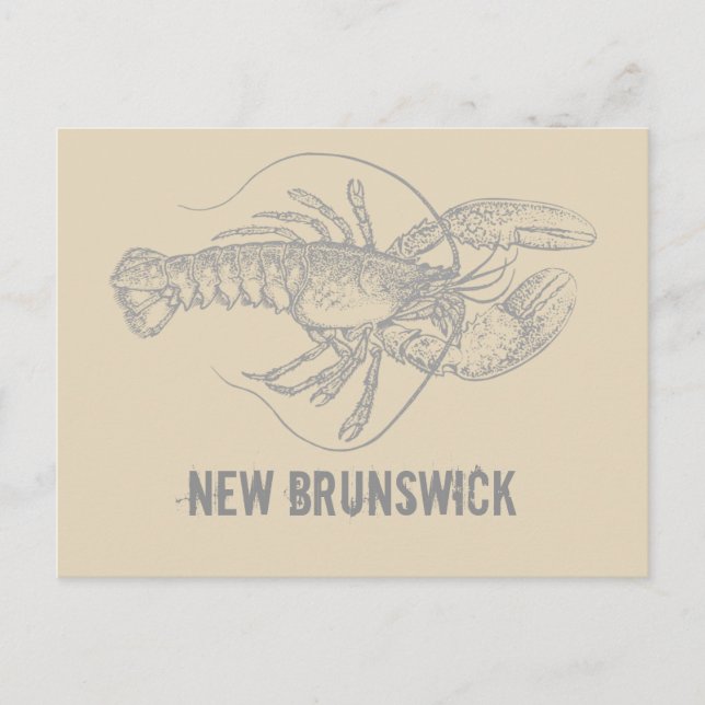 Postal Lobster de Nueva Brunswick (Anverso)