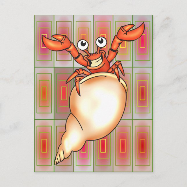 Postal Lobster divertido (Anverso)