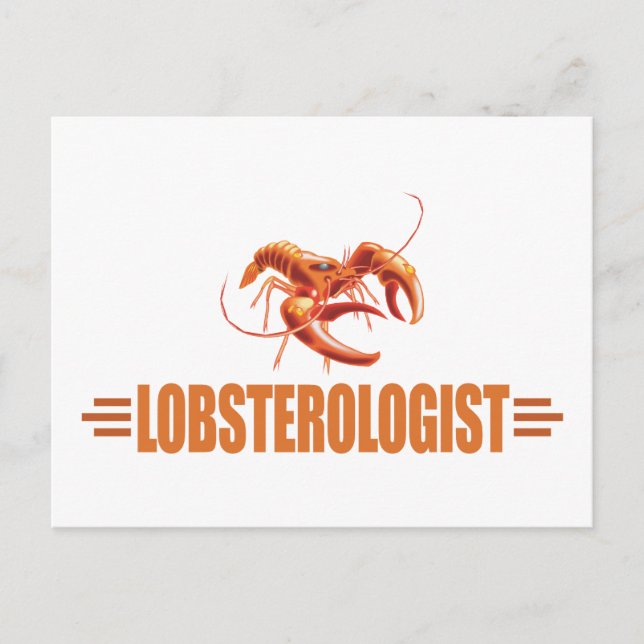 Postal Lobster gracioso (Anverso)
