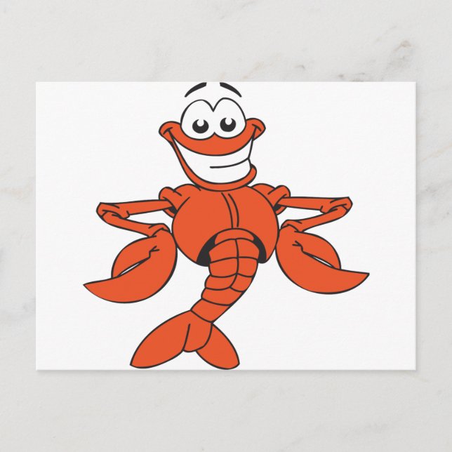 Postal Lobster gracioso (Anverso)