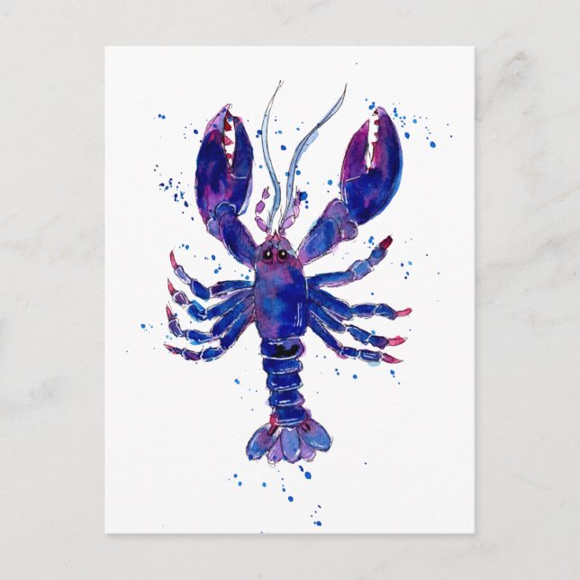 Postal Lobster morado (Anverso)