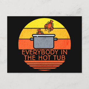 Postal Lobster Retro Sunset, Tubería Caliente