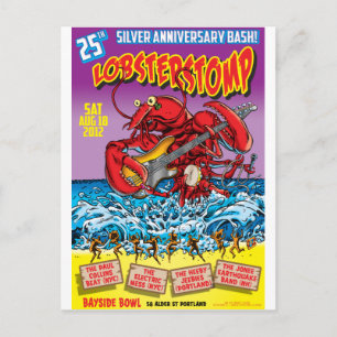 Postal LOBSTER STOMP Poster Art de Mort Todd