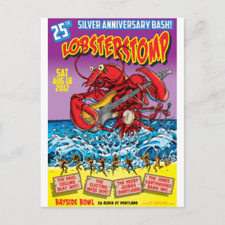 Postal LOBSTER STOMP Poster Art de Mort Todd