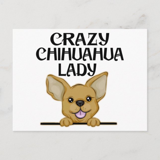 Postal Loca Chihuahua Lady (Anverso)