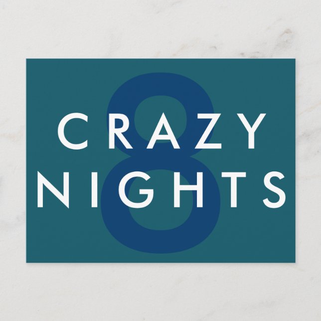 Postal loca de Jánuca de 8 noches (Anverso)