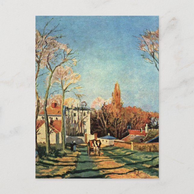 Postal Localidad de entrada Camille Pissarro de Voisins (Anverso)
