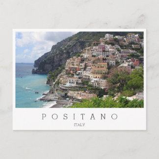 Postal Localidad de Positano en la costa de Amalfi en Ita