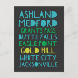 Postal Localidades del sur de Oregón