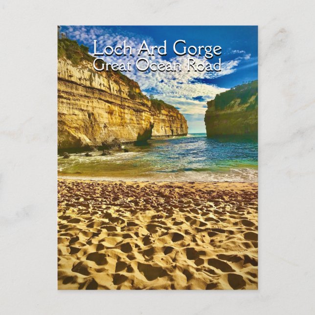 Postal Loch Ard Gorge, Gran Carretera Oceánica (Anverso)
