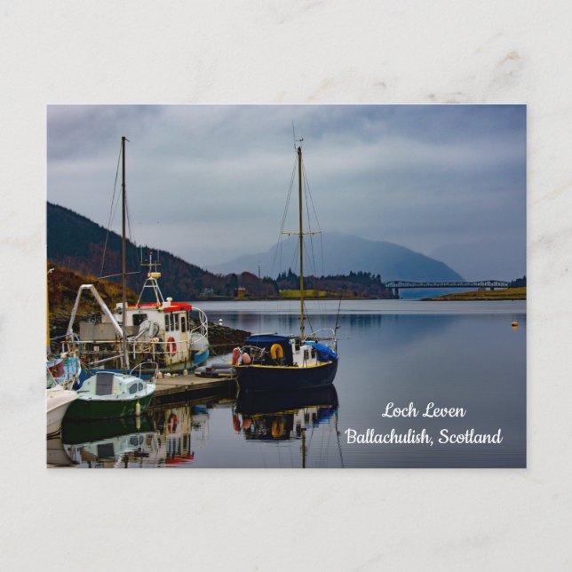 Postal Loch Leven, Ballachulish, Escocia Postcard (Anverso)