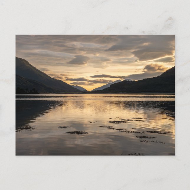 Postal Loch Leven Sunset (Anverso)