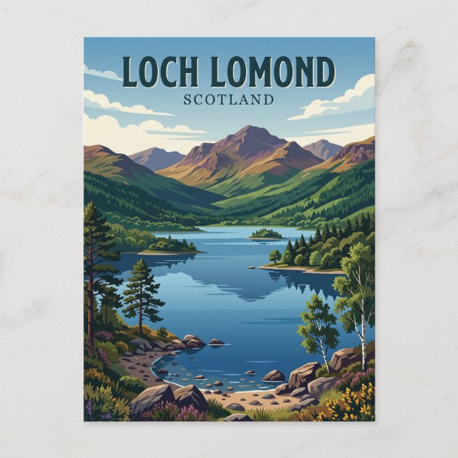 Postal Loch Lomond Escocia (Anverso)