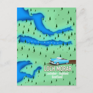 Postal Loch Morar Lochaber Highland Escocia mapa