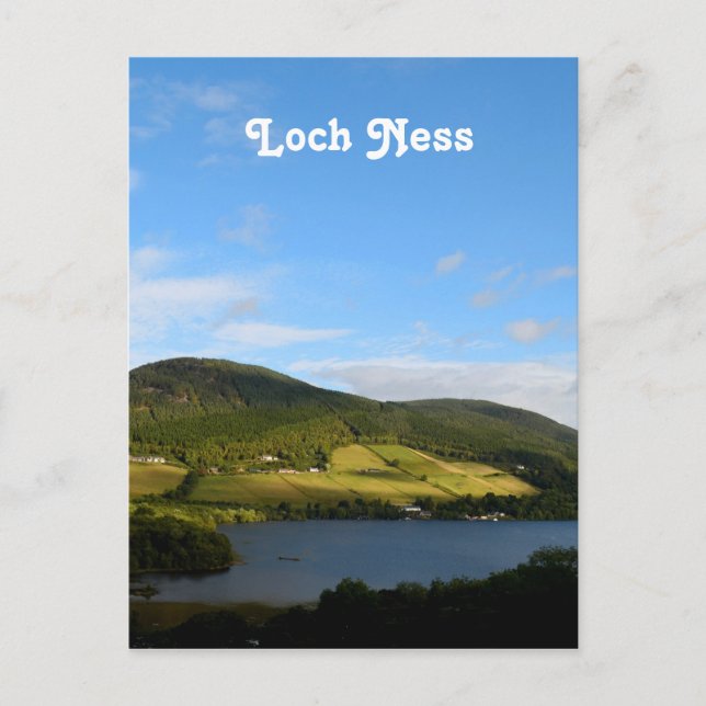 Postal Loch Ness en Escocia (Anverso)