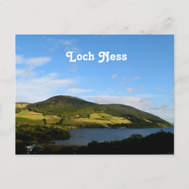 Postal Loch Ness en Escocia (Anverso)