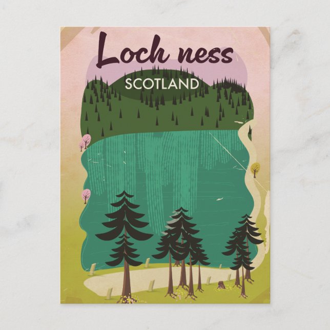 Postal Loch Ness Escocia (Anverso)