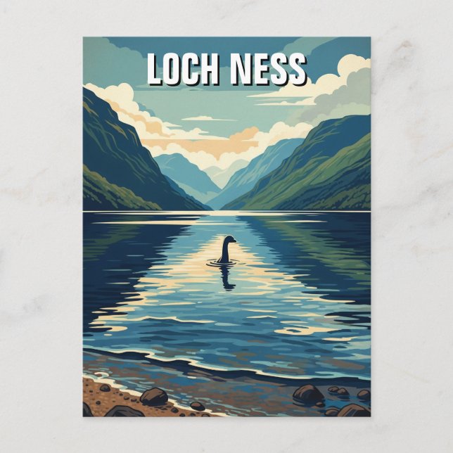 Postal Loch Ness Nessie Travel (Anverso)