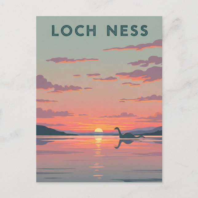 Postal Loch Ness Nessie Travel (Anverso)
