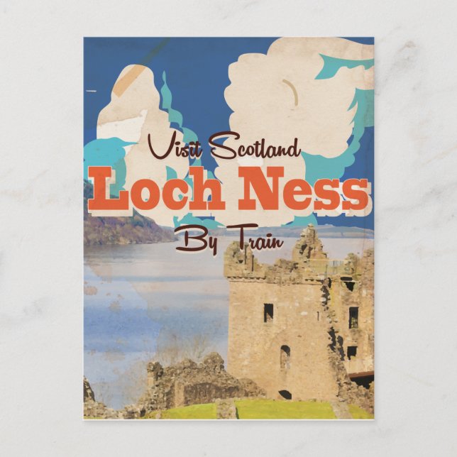 Postal Loch Ness Vintage Travel poster (Anverso)