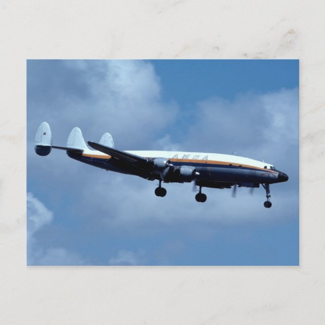 Postal Lockheed L-1049 Super Constellation AMSA (Anverso)