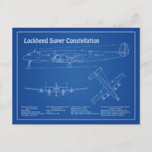 Postal Lockheed L-1049 Super Constellation - Planes AD