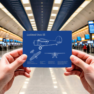 Postal Lockheed Vega 5B - Avión Planes AD