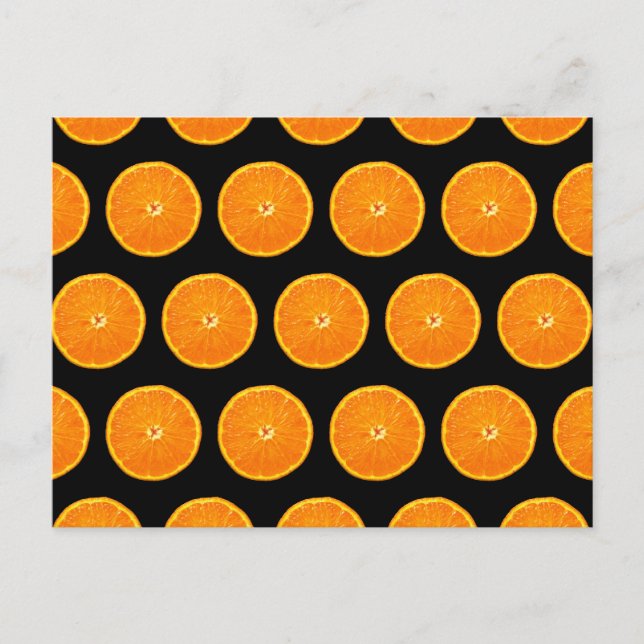 Postal Loco en clementinas - Negro (Anverso)