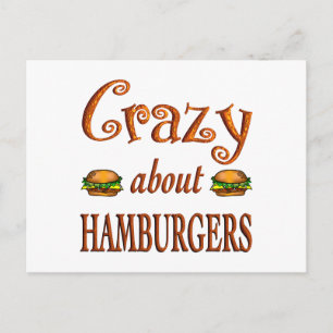 Postal Loco por las hamburguesas
