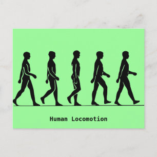 Postal Locomoción humana
