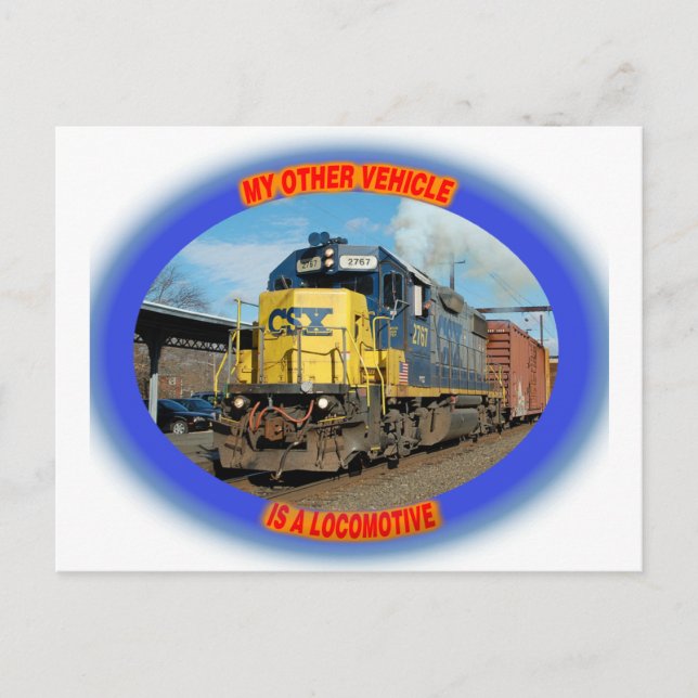 Postal Locomotora de CSX (Anverso)