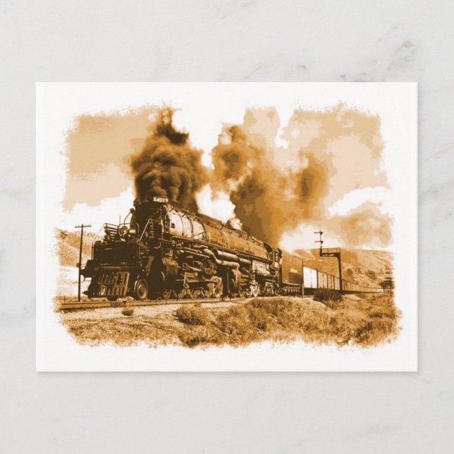 Postal Locomotora de vapor (Anverso)
