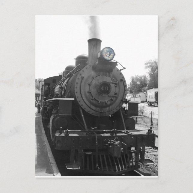 Postal Locomotora de vapor #40 (Anverso)
