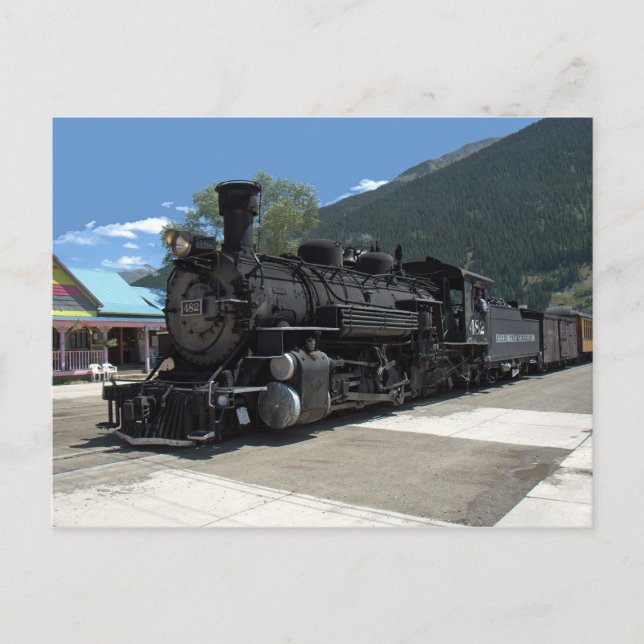 Postal Locomotora de vapor 482, Durango y Silverton (Anverso)