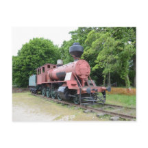 Locomotora de vapor americana antigua