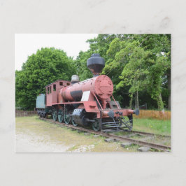 Postal Locomotora de vapor americana antigua