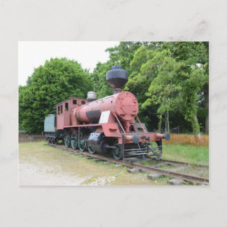 Postal Locomotora de vapor americana antigua