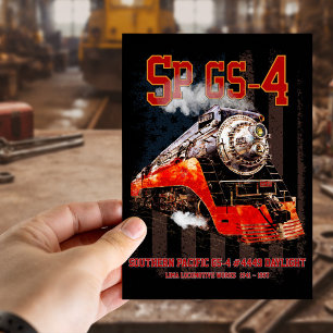 Postal Locomotora de vapor clásica Southern Pacific GS-4