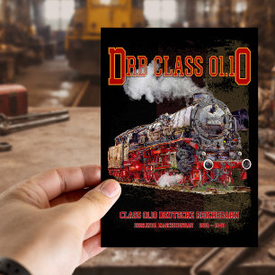 Postal Locomotora de vapor DRB Clase 01.10. Deutsche Reic