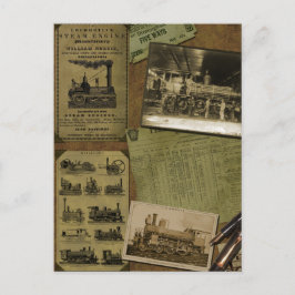 Postal locomotora del libro de recuerdos del