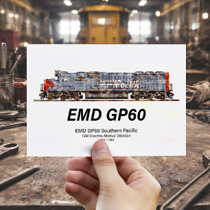 Postal Locomotora diésel EMD GP60 de Southern Pacific