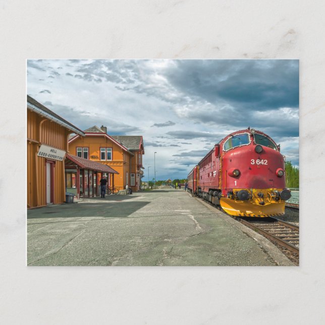 Postal Locomotora diésel NOHAB en la estación de tren de  (Anverso)