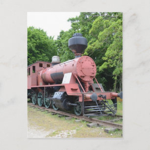 Postal Locomotora vintage estadounidense de vapor