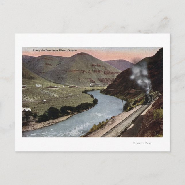 Postal Locomotoras de vapor en pista (Anverso)